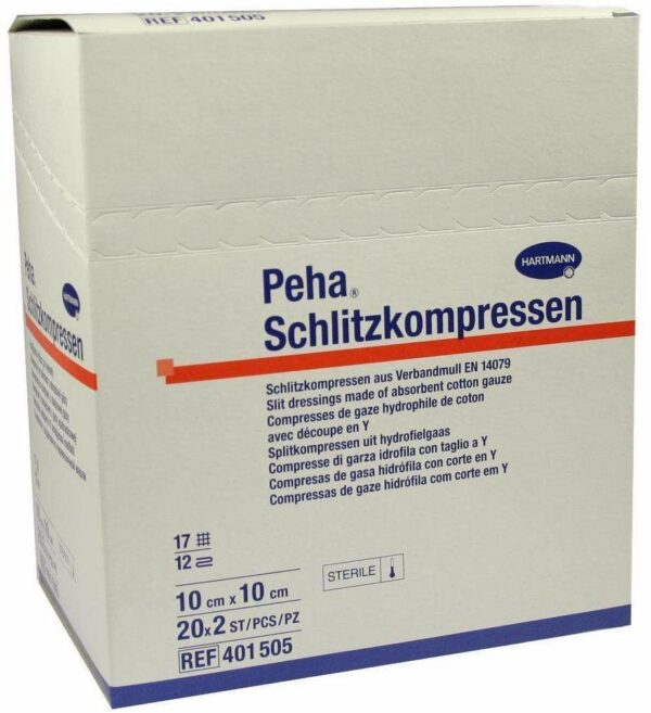 Peha Schlitzkompressen 10x10cm Steril