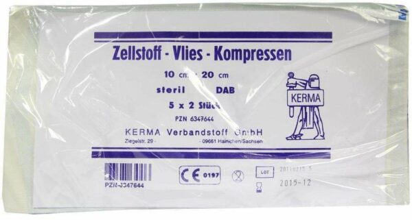 Zellstoff Vlies Kompressen 10x20cm Steril 5x2 Kompressen