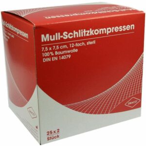 Schlitzkompressen Mull 7