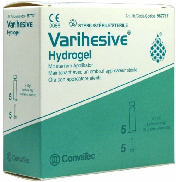 Varihesive Hydrogel Mit Sterilem Applikator 5 X 15 G Gel