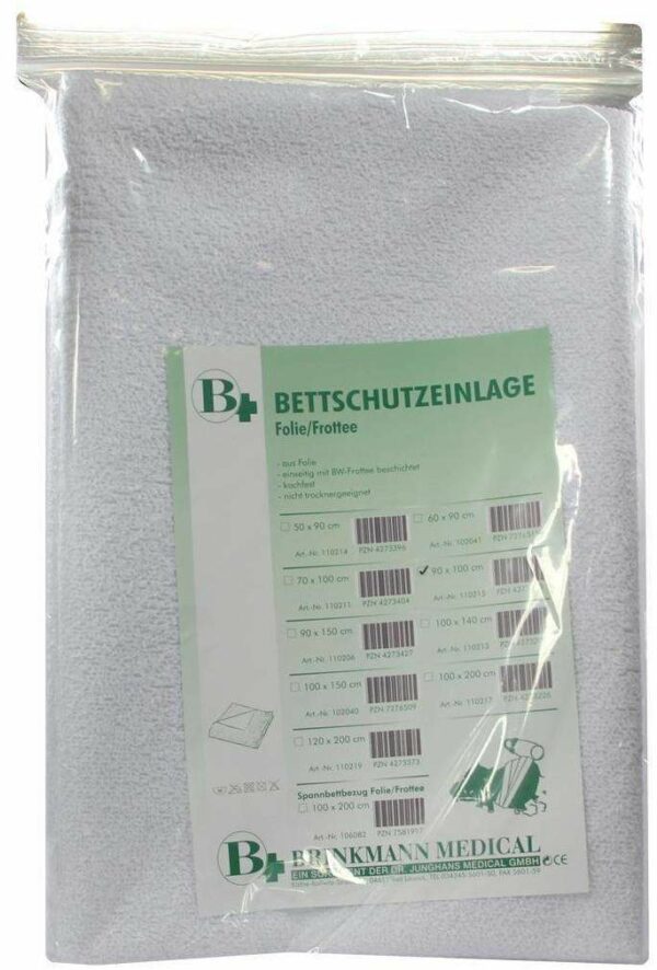 Bettschutzeinlage Folie Frottee 90 X 100 cm