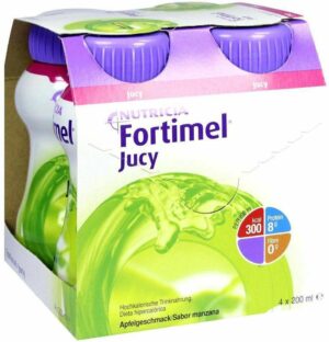 Fortimel Jucy Apfelgeschmack 4 X 200 ml Flüssigkeit