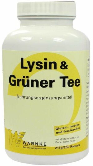 Lysin und Grüner Tee 250 Kapseln