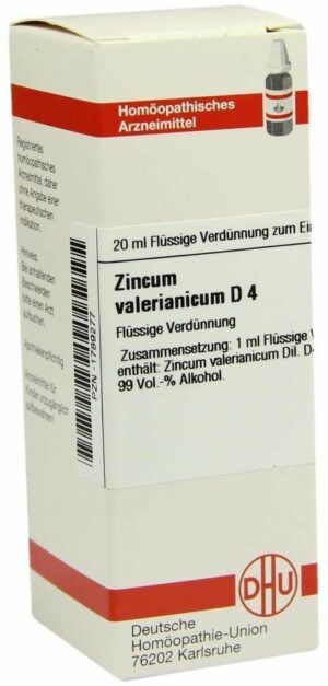 Zincum Valerianicum D4 Dilution 20 ml Dilution