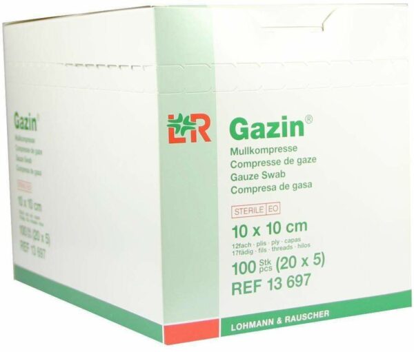 Gazin Kompressen 10x10cm 12fach Steril