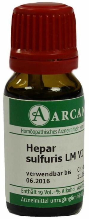 Hepar Sulfuris Lm 6 Dilution 10 ml