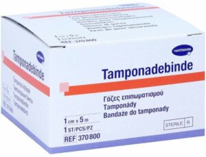 Tamponadebinde 5mx1cm Steril Hartmann