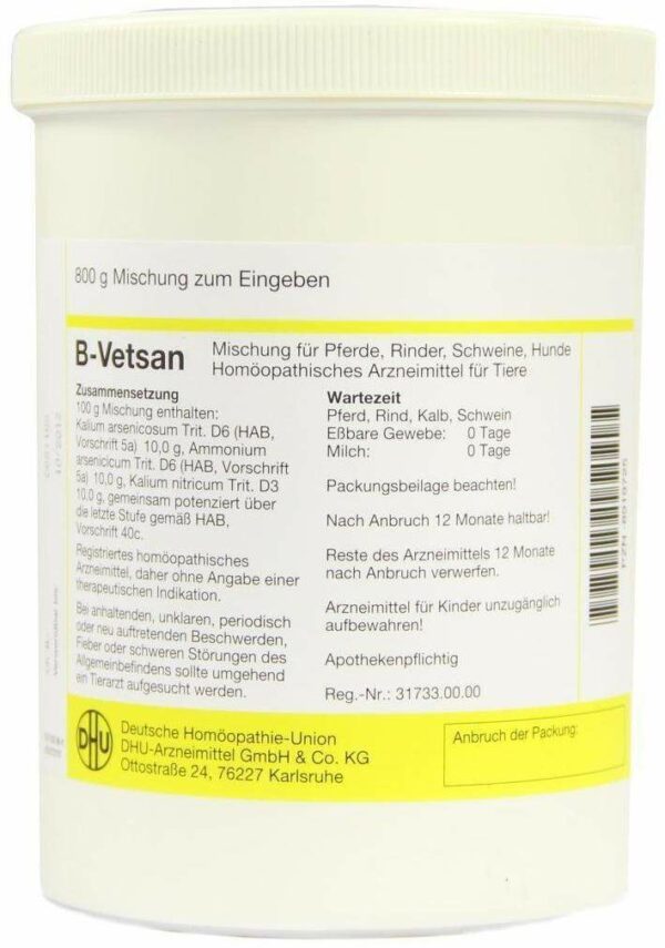 B Vetsan Pulver vet. 800 G