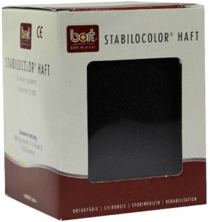 Bort Stabilocolor Haft Binde 8cm Schwarz