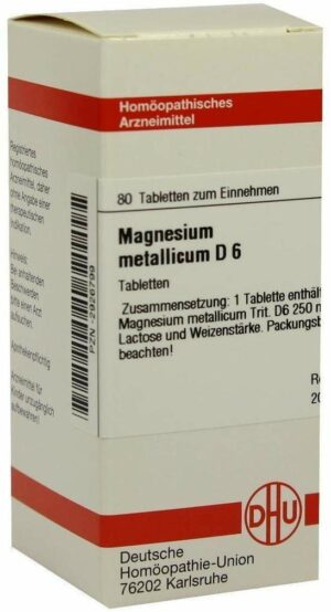 Magnesium Metallicum D6 80 Tabletten