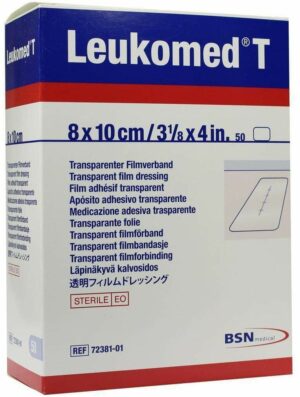 Leukomed 50 Transparente Sterile Pflaster 8 X 10 cm