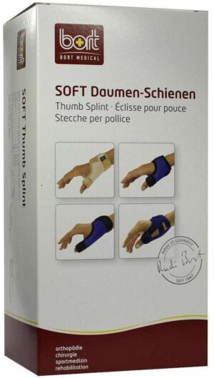 Bort Soft Daumenschiene Lang Medium Schwarz