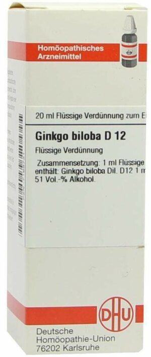 Ginkgo Biloba D12 20 ml  Dilution