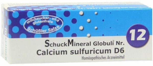 Schuckmineral Globuli Nr.12 Calcium Sulfuricum D6 Streukügelchen