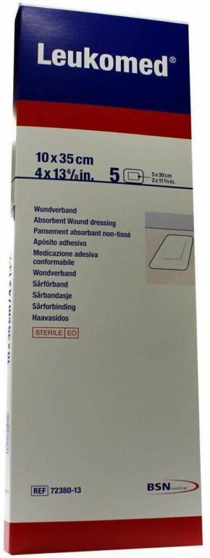 Leukomed 5 Sterile Pflaster 10 X 35 cm