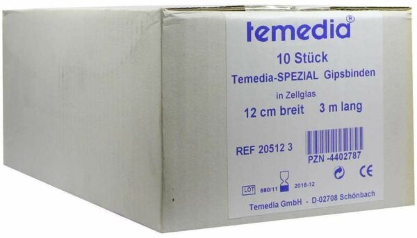 Gipsbinde Temedia Spezial 3 M X 12 cm