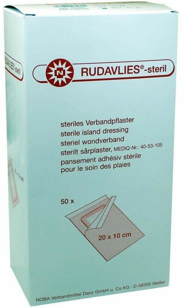 Rudavlies 20cmx10cm Verbandpflaster Steril