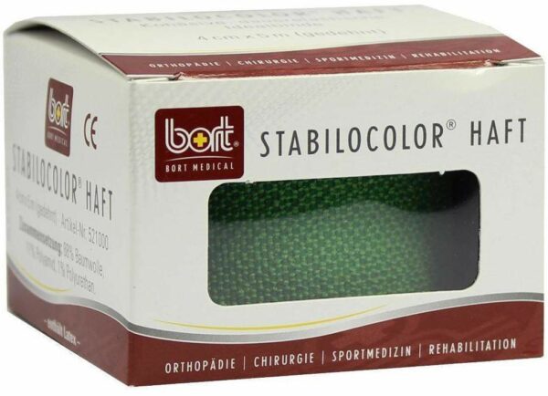 Bort Stabilocolor Haft Binde 4cm Grün