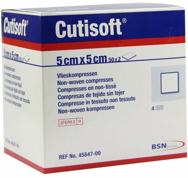 Cutisoft Vlieskompressen 5x5 cm Steril