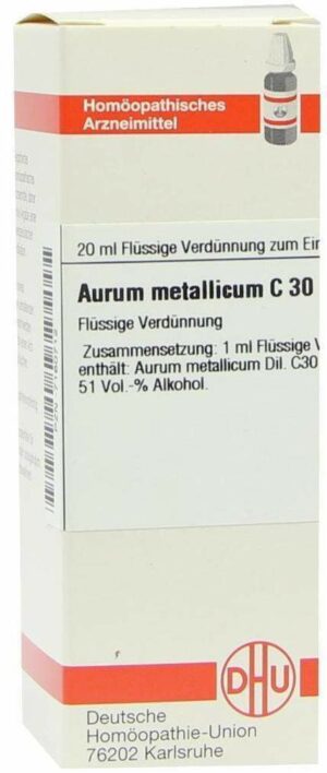 Aurum Metallicum C 30 Dilution