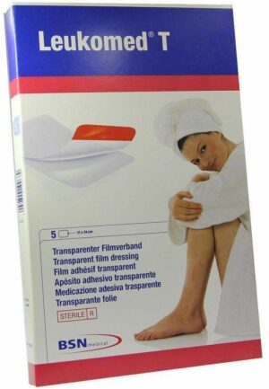 Leukomed 5 Transparente Sterile Pflaster 11 X 14 cm