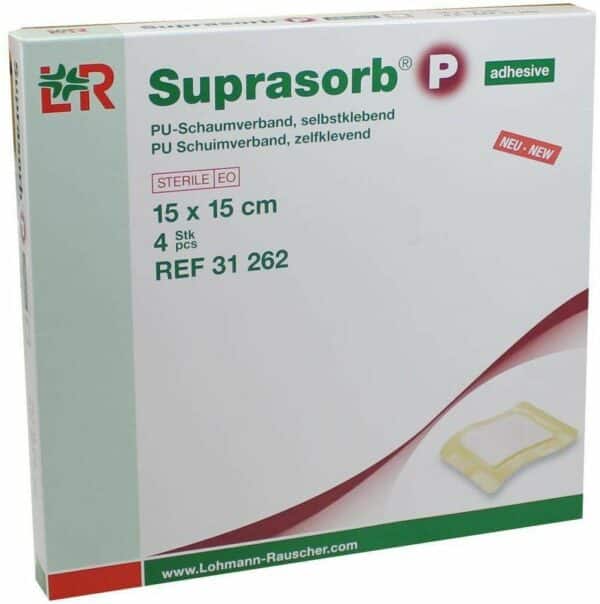 Suprasorb P Pu-Schaumv.15x15 cm Selbstkl