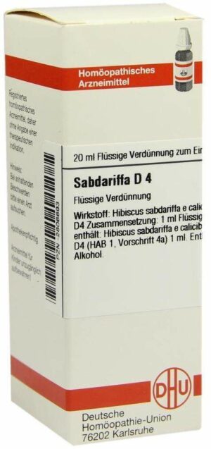 Sabdariffa D 4 Dilution