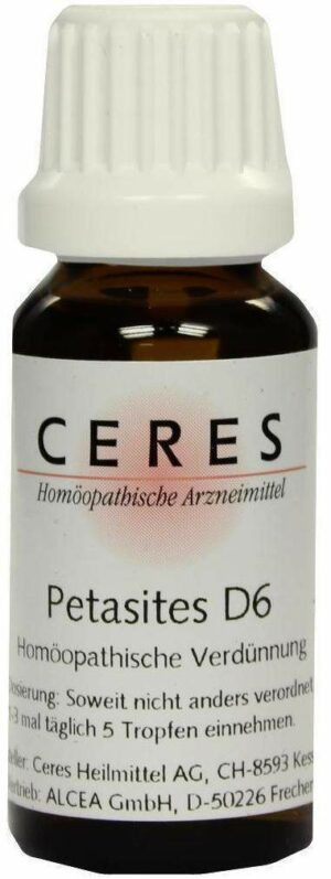 Ceres Petasites D 6 Dilution