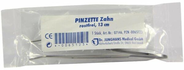 Pinzette Zahn 13 cm 1 Stück