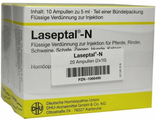 Laseptal N Injektionslösung vet. 2 X 10 X 5 ml Ampullen