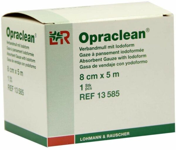 Opraclean Verbandmull M.Jodoform 8 Cmx5 M