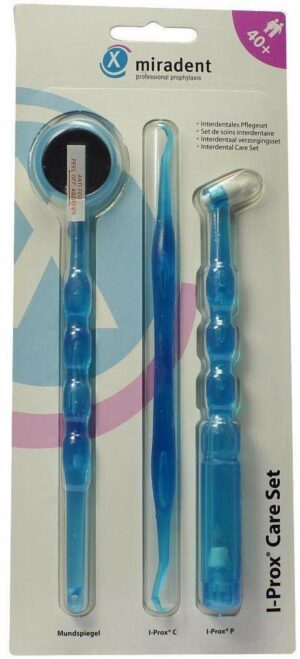 Miradent Pflegeset I-Prox Care Set Blau Trans.