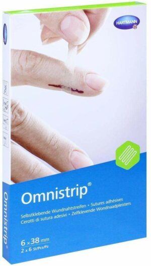 Omnistrip Wundnahtstreifen 6x38 mm 2 Pflaster