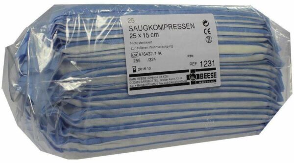 Saugkompressen Unsteril 15x25 cm 1231