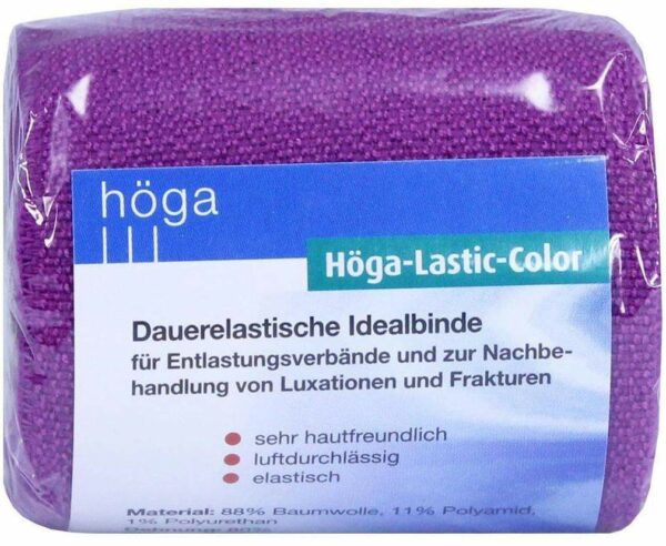 Höga Lastic Color 1 Idealbinde 6 cm X 5 M Lila Cellophan