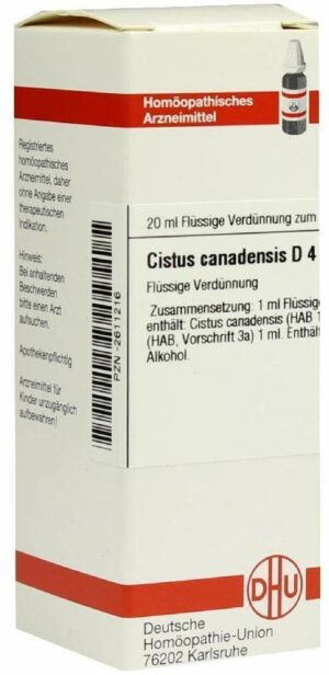 Cistus Canadensis D 4 Dilution 20 ml