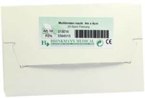 Mullbinden 6 cm X 4 M Unverpackt 20 Stück