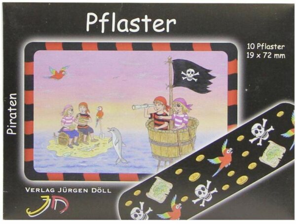 Kinderpflaster Piraten Briefchen