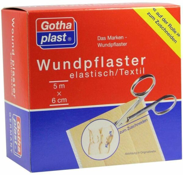 Gothaplast 1 Wundpflaster Elastisch 5 M X 6 cm Rolle