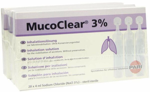 Mucoclear 3% Nacl Inhalationslösung 60 X 4 ml