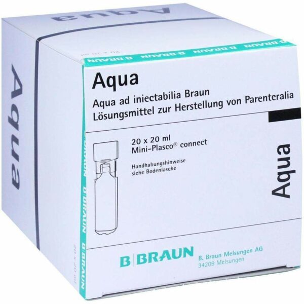 Aqua Ad Injectabilia Miniplasco Connect Ampullen 20 X 20 ml