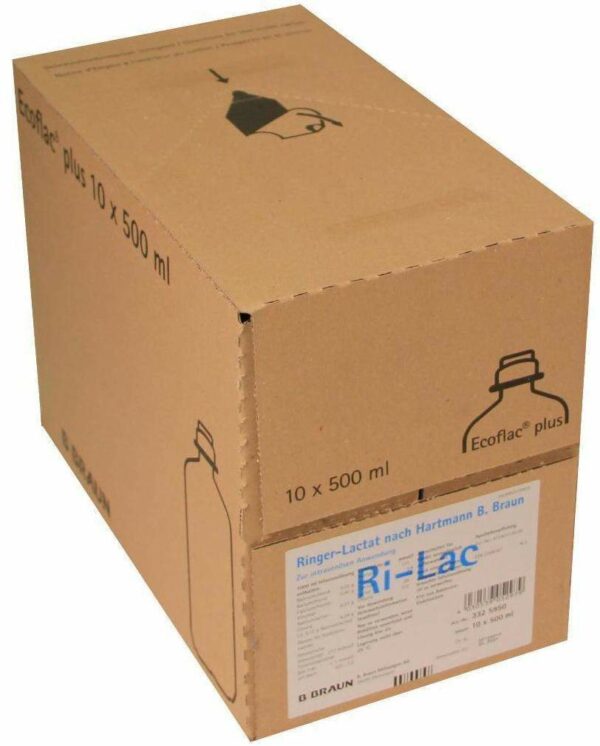 Ringer Lactat Nach Hartmann B.Braun Ecoflasche Plus 10 X 500 Ml...