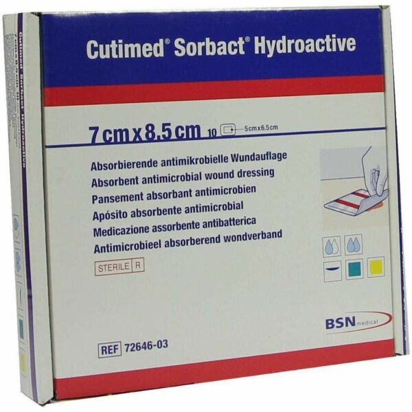 Cutimed Sorbact Hydroactive Kompressen 7x8