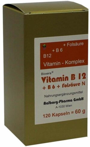 Vitamin B12 + B6 + Folsäure Komplex N Kapseln 120  Kapseln