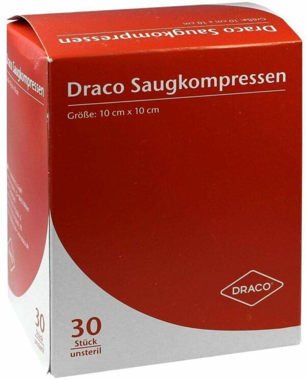 Saugkompressen Unsteril 10x10cm Draco