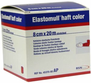 Elastomull Haft Color 20mx8cm Rot Fixierbinde