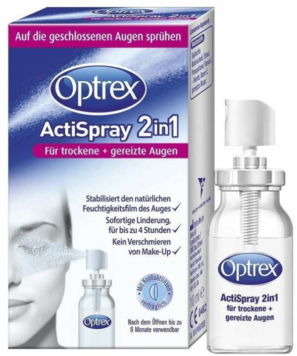 Optrex ActiSpray 2in1 10 ml für trockene + gereizte Augen  10 ml