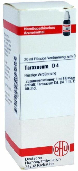 Taraxacum D 4 Dilution 20 ml