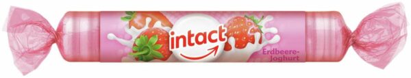 Intact Traubenzucker Erdbeere Joghurt 40 G Rolle