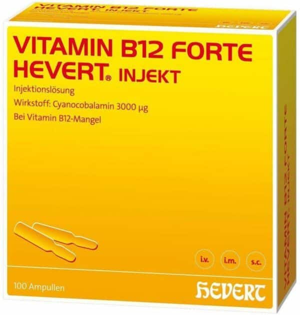 Vitamin B12 Forte Hevert Injekt 100 X 2 ml Ampullen